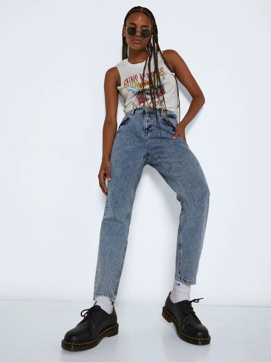 Noisy May NMISABEL HIGH WAISTED ANKLE MOM JEANS 3 Noisy May NMISABEL HIGH WAISTED ANKLE MOM JEANS