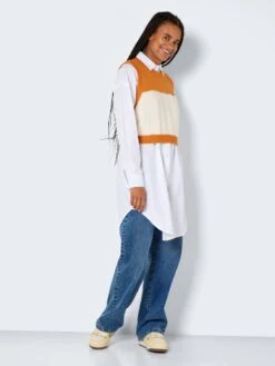 Noisy May KNITTED VEST -Noisy May Clothing Shop 27021699 DesertSun 958882 004