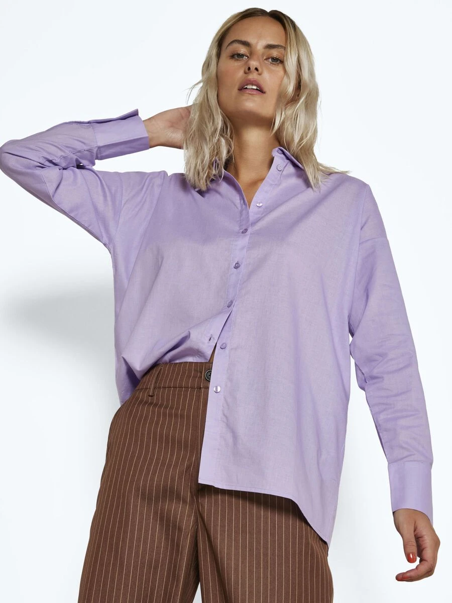 Noisy May COLOURED COTTON SHIRT 3 Noisy May COLOURED COTTON SHIRT