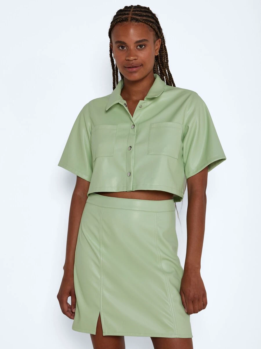 Noisy May COATED CROPPED SHIRT 4 Noisy May COATED CROPPED SHIRT - Image 2