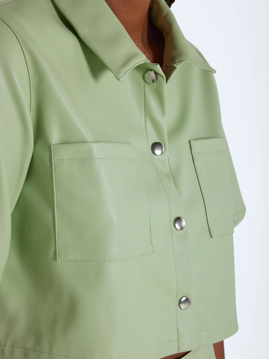 Noisy May COATED CROPPED SHIRT 7 Noisy May COATED CROPPED SHIRT - Image 5