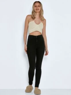 Noisy May SLEEVELESS TIE STRING TOP 10 Noisy May SLEEVELESS TIE STRING TOP -Noisy May Clothing Shop 27022029 PearledIvory 004