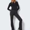 Noisy May HIGH WAISTED FLARED TROUSERS 1 Noisy May HIGH WAISTED FLARED TROUSERS -Noisy May Clothing Shop 27022154 DarkGreyMelange 007