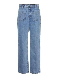Noisy May NMDREW HIGH WAISTED WIDE LEG JEANS 16 Noisy May NMDREW HIGH WAISTED WIDE LEG JEANS -Noisy May Clothing Shop 27022164 MediumBlueDenim 001