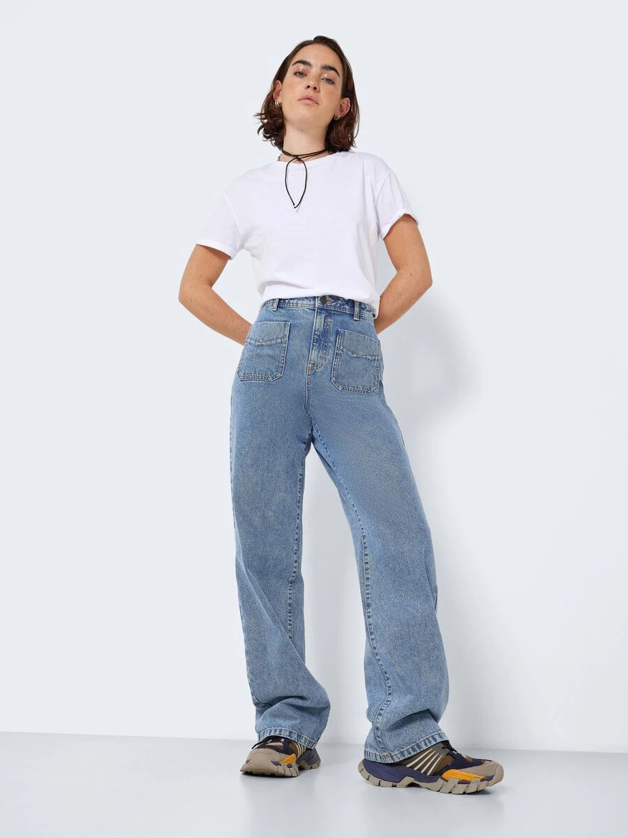 Noisy May NMDREW HIGH WAISTED WIDE LEG JEANS 3 Noisy May NMDREW HIGH WAISTED WIDE LEG JEANS