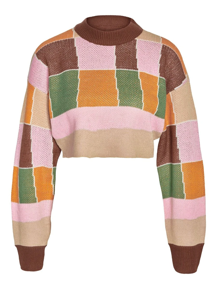 Noisy May CROPPED MULTI-COLOURED KNITTED PULLOVER 8 Noisy May CROPPED MULTI-COLOURED KNITTED PULLOVER - Image 6