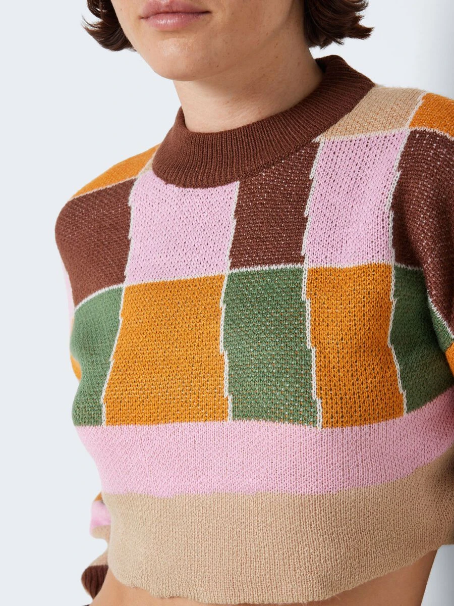 Noisy May CROPPED MULTI-COLOURED KNITTED PULLOVER 7 Noisy May CROPPED MULTI-COLOURED KNITTED PULLOVER - Image 5