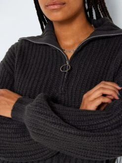 Noisy May CHUNKY KNITTED PULLOVER 12 Noisy May CHUNKY KNITTED PULLOVER -Noisy May Clothing Shop 27022325 DarkGreyMelange 006