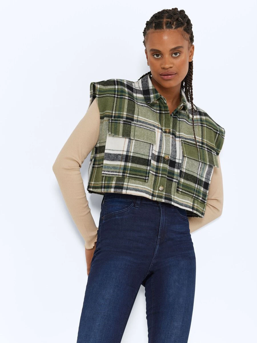 Noisy May CROPPED SLEEVELESS SHIRT 3 Noisy May CROPPED SLEEVELESS SHIRT