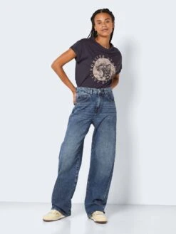 Noisy May NMJOSIE BAGGY HIGH WAISTED JEANS -Noisy May Clothing Shop 27022431 MediumBlueDenim 004