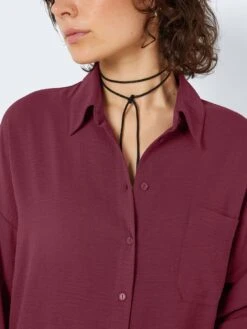 Noisy May LONG SHIRT -Noisy May Clothing Shop 27022673 WindsorWine 006