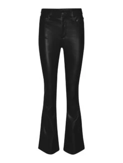 Noisy May COATED FLARED TROUSERS -Noisy May Clothing Shop 27022746 Black 001