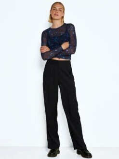 Noisy May HIGH WAISTED STRAIGHT FIT TROUSERS 10 Noisy May HIGH WAISTED STRAIGHT FIT TROUSERS -Noisy May Clothing Shop 27022757 Black 004