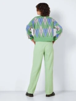 Noisy May CHEQUERED KNITTED CARDIGAN 11 Noisy May CHEQUERED KNITTED CARDIGAN -Noisy May Clothing Shop 27023280 AbsintheGreen 987777 005