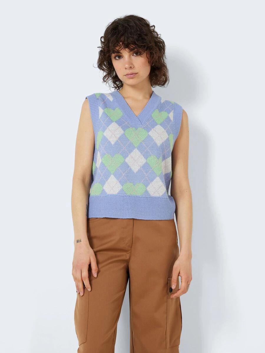 Noisy May CHEQUERED KNITTED TOP 4 Noisy May CHEQUERED KNITTED TOP - Image 2