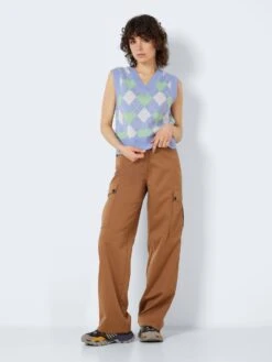 Noisy May CHEQUERED KNITTED TOP 10 Noisy May CHEQUERED KNITTED TOP -Noisy May Clothing Shop 27023281 Jacaranda 987780 004