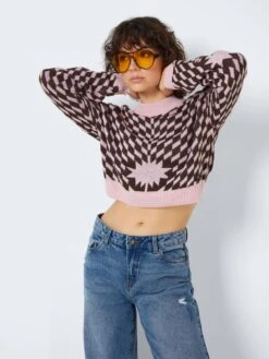 Noisy May CROPPED KNITTED PULLOVER