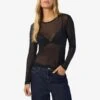 Noisy May LONG SLEEVED MESH TOP 1 Noisy May LONG SLEEVED MESH TOP -Noisy May Clothing Shop 27023338 Black 007