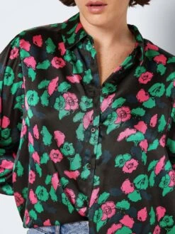Noisy May OVERSIZE SATIN SHIRT 12 Noisy May OVERSIZE SATIN SHIRT -Noisy May Clothing Shop 27023357 Black 1011966 006