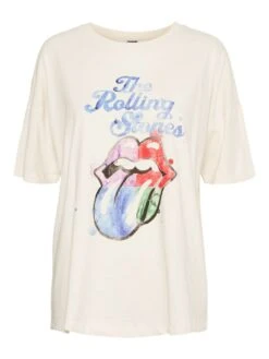 Noisy May ROLLING STONES T-SHIRT 13 Noisy May ROLLING STONES T-SHIRT -Noisy May Clothing Shop 27023361 PearledIvory 990721 001