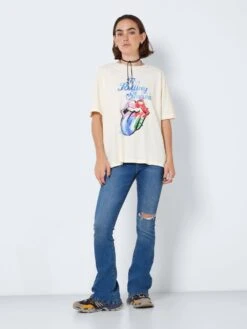 Noisy May ROLLING STONES T-SHIRT 10 Noisy May ROLLING STONES T-SHIRT -Noisy May Clothing Shop 27023361 PearledIvory 990721 004