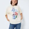 Noisy May ROLLING STONES T-SHIRT -Noisy May Clothing Shop 27023361 PearledIvory 990721 007