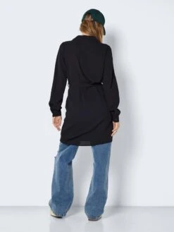 Noisy May LONG SLEEVED SHIRT DRESS 11 Noisy May LONG SLEEVED SHIRT DRESS -Noisy May Clothing Shop 27023524 Black 005