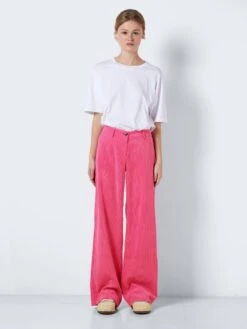 Noisy May LOW WAISTED CORDUROY TROUSERS 10 Noisy May LOW WAISTED CORDUROY TROUSERS -Noisy May Clothing Shop 27023602 PinkYarrow 004