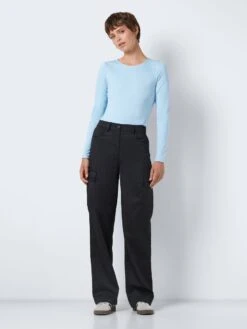 Noisy May HIGH WAISTED CARGO TROUSERS 11 Noisy May HIGH WAISTED CARGO TROUSERS -Noisy May Clothing Shop 27023604 Black 004