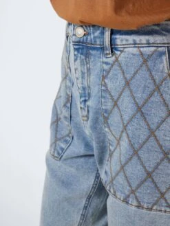 Noisy May NMJULY QUILTED MOM JEANS -Noisy May Clothing Shop 27023606 MediumBlueDenim 006