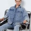 Noisy May QUILTED DENIM SHIRT -Noisy May Clothing Shop 27023608 MediumBlueDenim 007