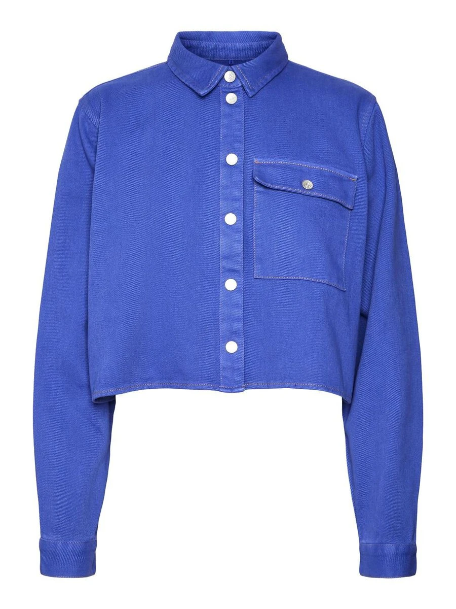 Noisy May CROPPED DENIM SHIRT 8 Noisy May CROPPED DENIM SHIRT - Image 6