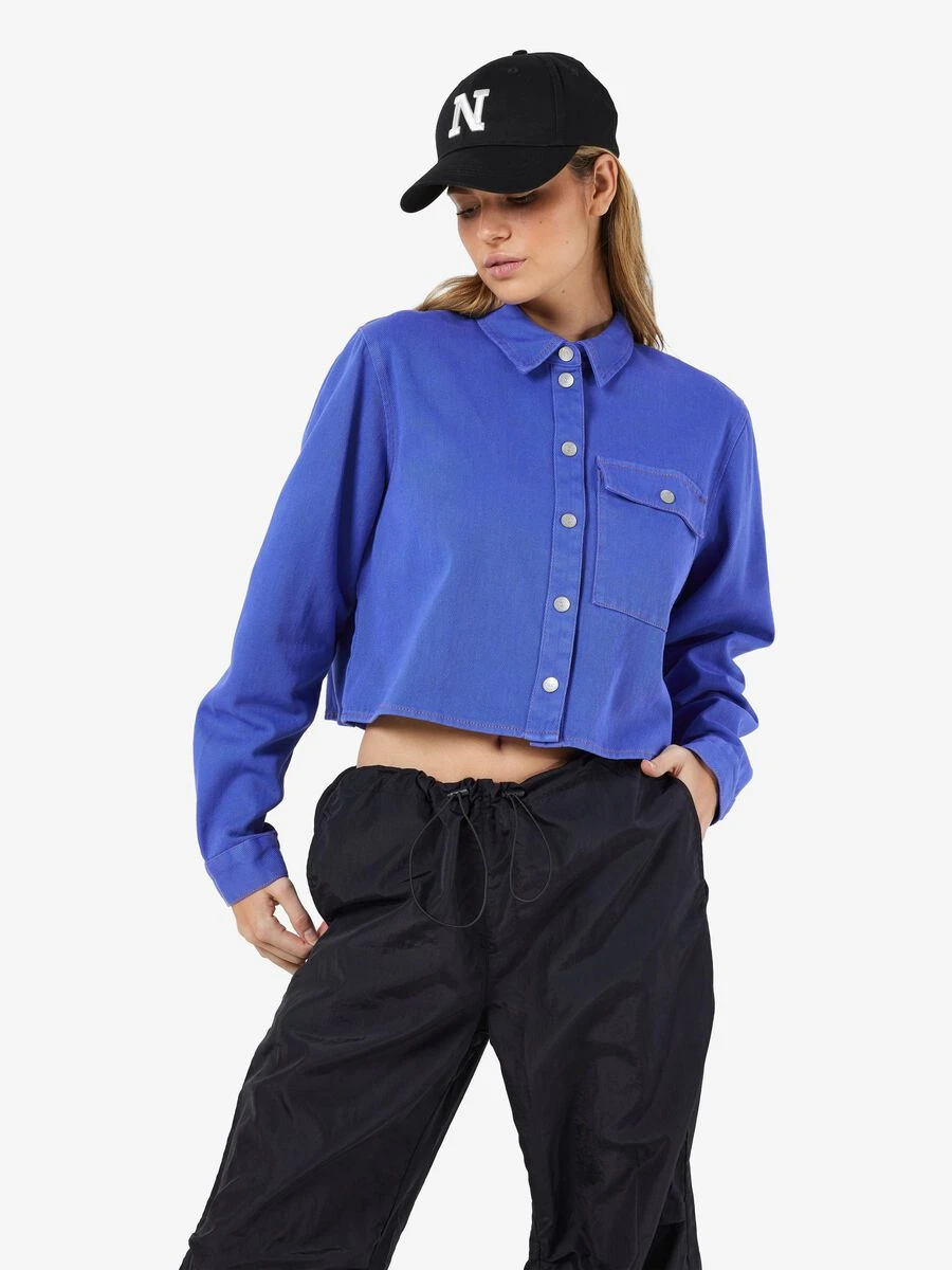 Noisy May CROPPED DENIM SHIRT 4 Noisy May CROPPED DENIM SHIRT - Image 2