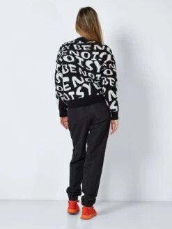 Noisy May LOGO KNITTED PULLOVER 11 Noisy May LOGO KNITTED PULLOVER -Noisy May Clothing Shop 27023667 Black 1027934 005