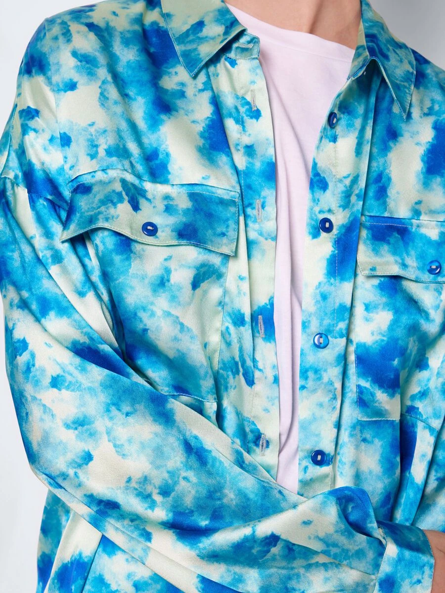 Noisy May LONG SATIN SHIRT 7 Noisy May LONG SATIN SHIRT - Image 5