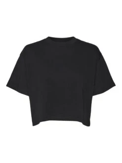 Noisy May SHORT SLEEVED SEMI CROPPED TOP 13 Noisy May SHORT SLEEVED SEMI CROPPED TOP -Noisy May Clothing Shop 27023863 Black 001