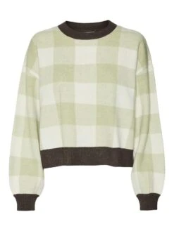 Noisy May CHEQUERED KNITTED PULLOVER 13 Noisy May CHEQUERED KNITTED PULLOVER -Noisy May Clothing Shop 27023865 Demitasse 1000687 001