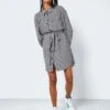 Noisy May CHEQUERED SHIRT DRESS 1 Noisy May CHEQUERED SHIRT DRESS -Noisy May Clothing Shop 27024145 Black 1005826 007