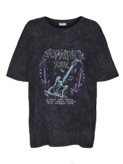 Noisy May CURVE PRINT T-SHIRT -Noisy May Clothing Shop 27024193 Black 1030233 001