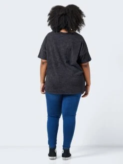 Noisy May CURVE PRINT T-SHIRT -Noisy May Clothing Shop 27024193 Black 1030233 005