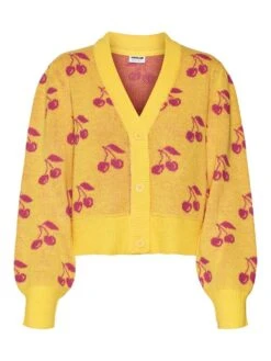 Noisy May MULTI-COLOURED KNITTED CARDIGAN -Noisy May Clothing Shop 27024240 HabaneroGold 1015186 001