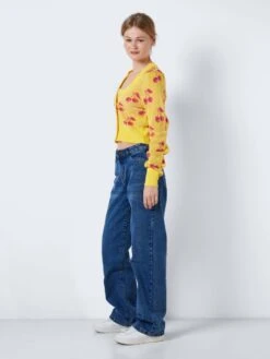 Noisy May MULTI-COLOURED KNITTED CARDIGAN -Noisy May Clothing Shop 27024240 HabaneroGold 1015186 004