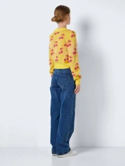 Noisy May MULTI-COLOURED KNITTED CARDIGAN -Noisy May Clothing Shop 27024240 HabaneroGold 1015186 005