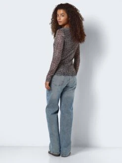 Noisy May HIGH NECK MESH TOP -Noisy May Clothing Shop 27024313 Oatmeal 1127470 005