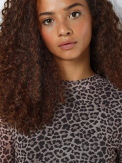 Noisy May HIGH NECK MESH TOP -Noisy May Clothing Shop 27024313 Oatmeal 1127470 006