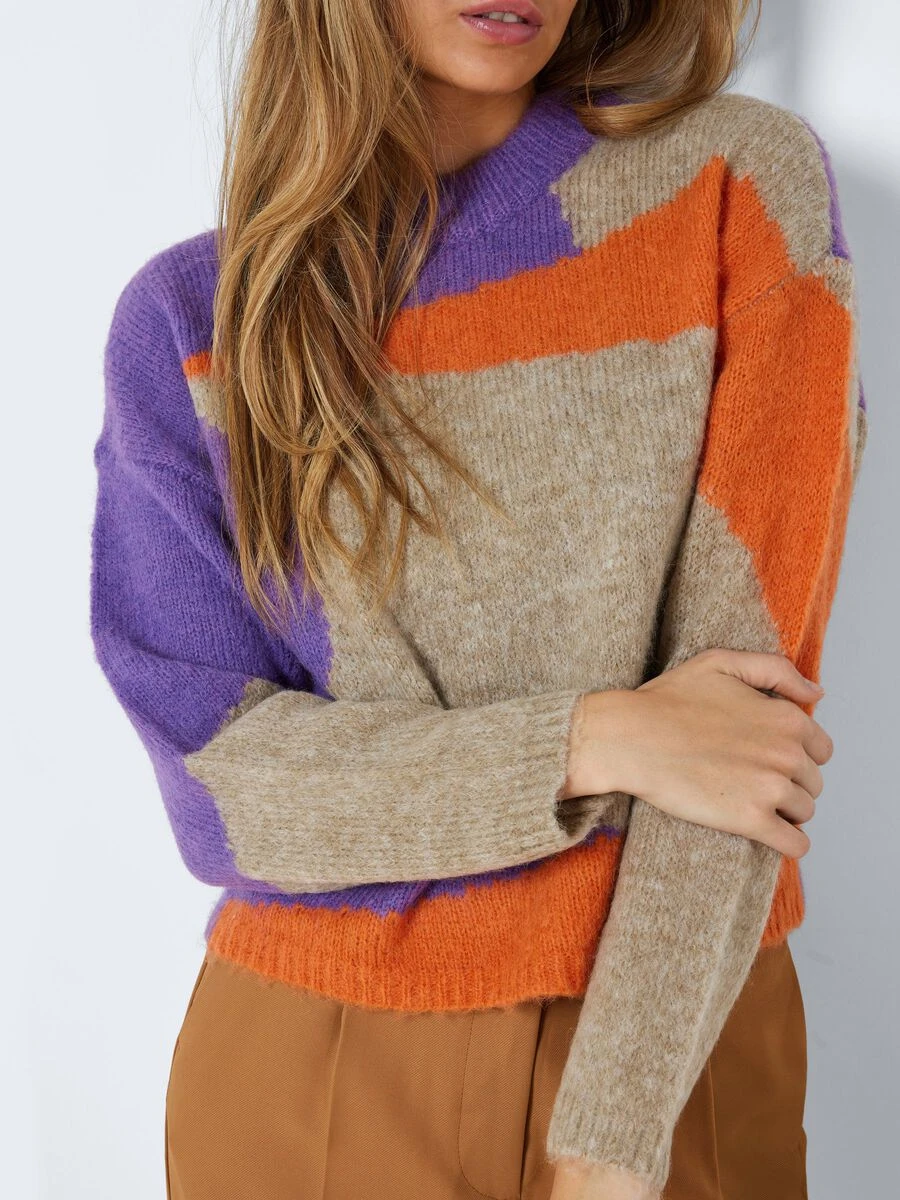 Noisy May MULTI-COLOURED KNITTED PULLOVER 7 Noisy May MULTI-COLOURED KNITTED PULLOVER - Image 5