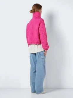 Noisy May SHORT QUILTED JACKET -Noisy May Clothing Shop 27024348 PinkYarrow 005