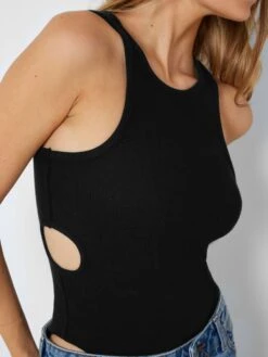Noisy May CUT-OUT BODYSUIT 12 Noisy May CUT-OUT BODYSUIT -Noisy May Clothing Shop 27024412 Black 006