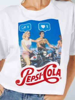 Noisy May PEPSI T-SHIRT -Noisy May Clothing Shop 27024476 BrightWhite 1016901 006
