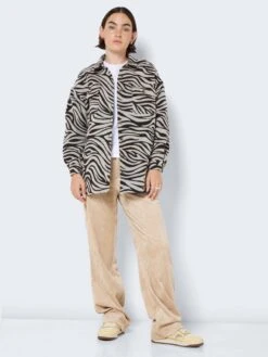 Noisy May LOOSE FIT ZEBRA SHIRT 10 Noisy May LOOSE FIT ZEBRA SHIRT -Noisy May Clothing Shop 27024524 PearledIvory 1012980 004